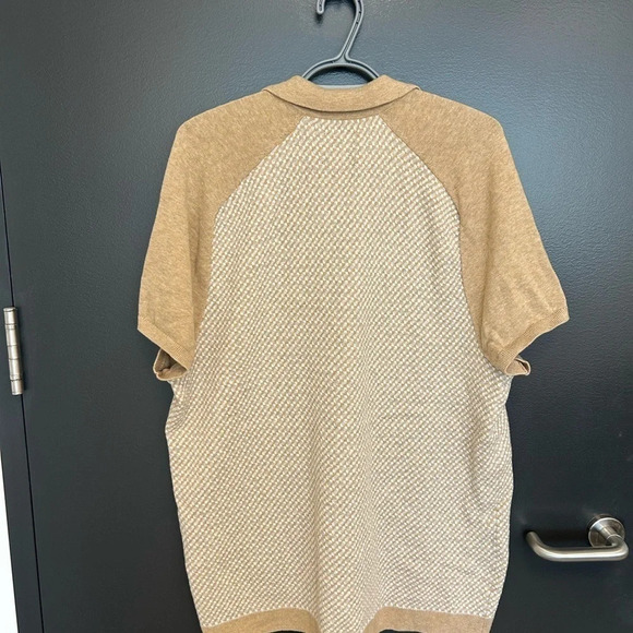 Men’s XL Abercrombie and fitch vintage short sleeved checkered sweater, Mint con - Picture 2 of 6